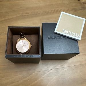 Michael Kors Women's MK3223 Slim Runway Rose Gold Stainless Steel Bracelet Watch